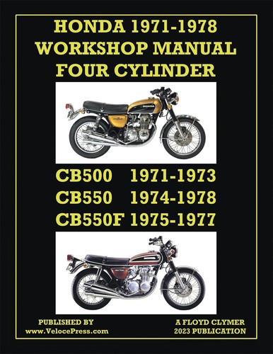 Honda 1971 1978 wsm cylinder - 1971-1978, 4-cylinder